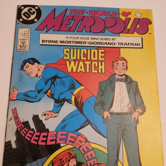 The World Of Metropolis #4 (1988) DC Comics, Superman, Byrne and Giordano, NM - Picture 1 of 14